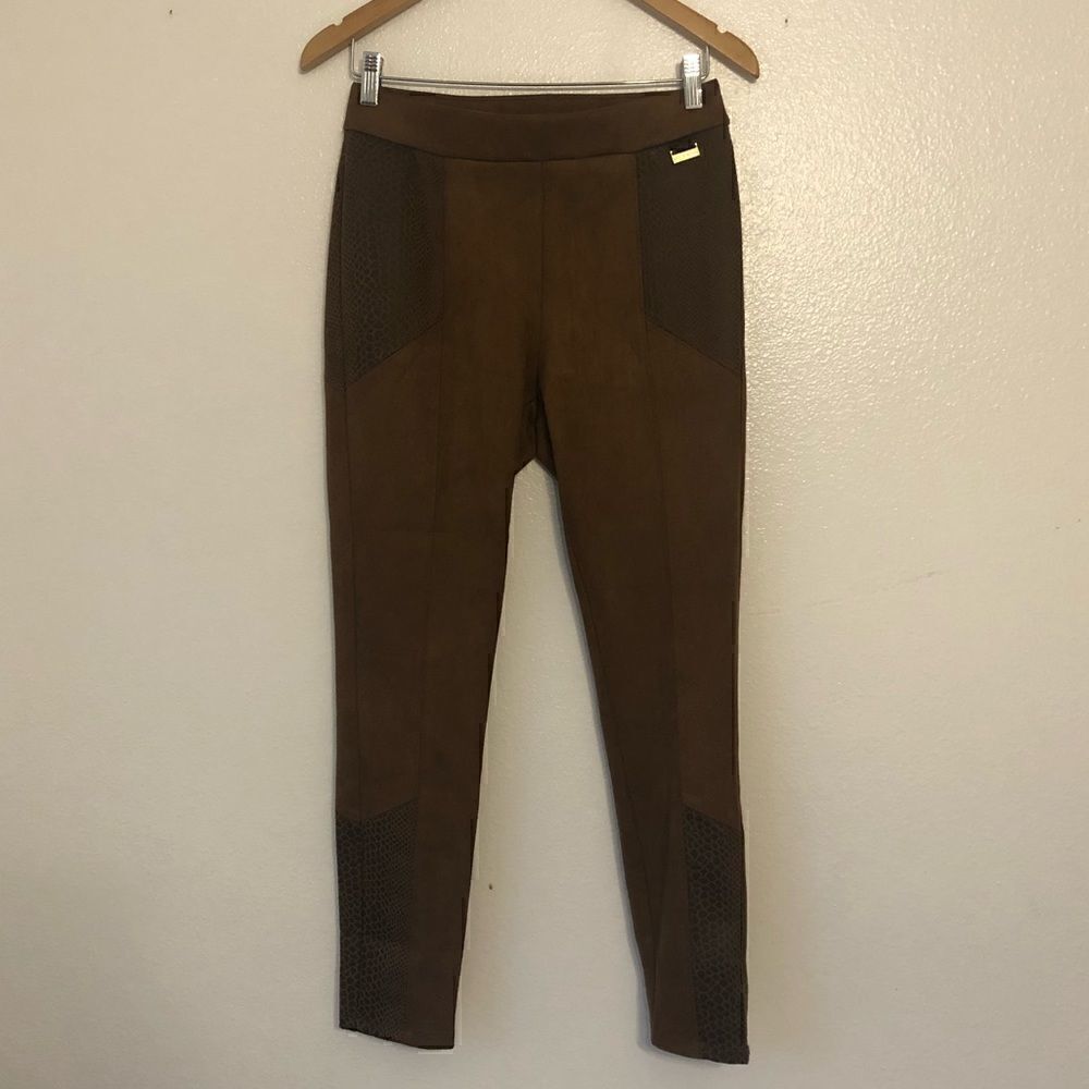 NWT MARC NEW YORK Full Control Waistband Leggings in Tobacco Snake Color Small